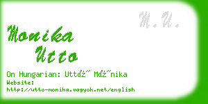 monika utto business card